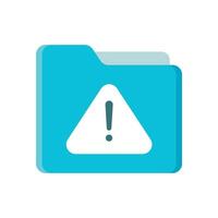 Folder With Warning vector