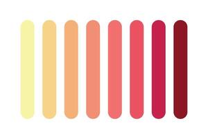 Yellow To Red Colour Palette vector