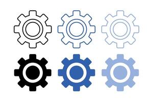Cog Gear Multiple Set vector