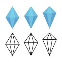 Gem Stones Set vector