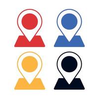 Location Pin On 3D Marker Set vector
