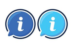 Info Message Bubble Abstract Set Of Two vector