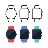 Smart Watch Simple Style Set vector