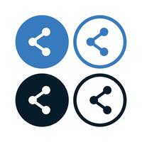 Share Circles Set vector