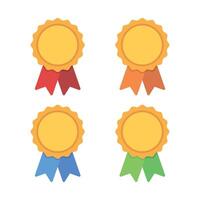 Awards Multiple Colours Set vector