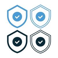 Check Mark Shields Four Set vector