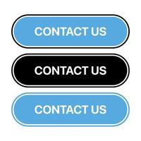 Contact Us Buttons Set Wide vector