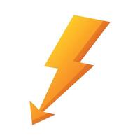 Lightning Bolt Arrow Gradient vector