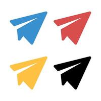 Send Paper Plane Set vector