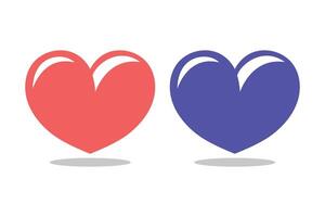 Heart Two Colours vector