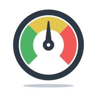 Performance Meter Flat Style vector