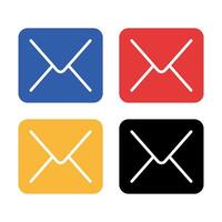 Email Multiple Colours Set vector