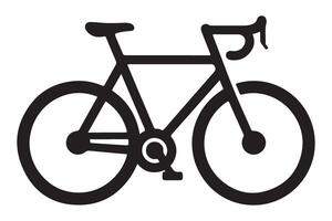 Simple bicycle design for cyclists and bike enthusiasts vector
