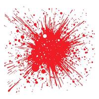 Vibrant Red Splatter Illustration for Artistic Designs and Backgrounds vector