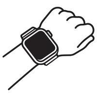 Smart Watch on Wrist Illustration Best for Health Purpose vector