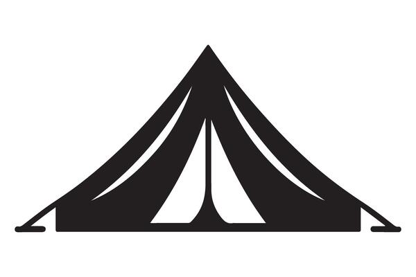 Camping Tent Graphic Illustration for Outdoor Adventure and Travel