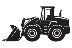 Excavator Tractor Vehicle Illustration for Construction Machinery Projects vector