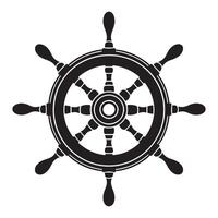 Navigational Ship Wheel Illustration for Nautical Theme Projects vector