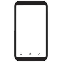 Modern frameless smartphone with navigation bar illustration design vector
