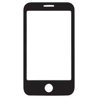 Sleek smartphone with blank screen for mobile app design vector
