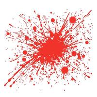 Vibrant Red Splatter Art Illustration Graphic Design Resource vector