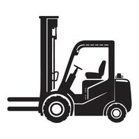 Forklift Image for Logistics and Material Handling Solutions vector