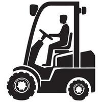 Forklift Driver Illustration for Logistics and Warehouse Operations vector