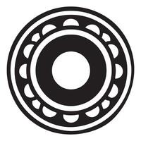 Ball Bearing Illustration Mechanical Component for Engineering Applications vector