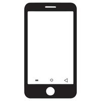 Smartphone with navigation buttons illustration of technology design vector