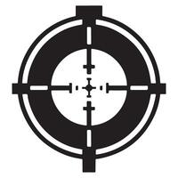 Crosshair Symbol Illustration Precision Targeting Scope Design Element vector