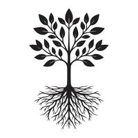 Symbolic Tree of Life Illustration Representing Family Roots and Growth vector