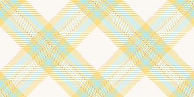 Pastel yellow and blue plaid pattern. A cheerful, seamless textile design perfect for backgrounds, fabrics, packaging, or website templates. vector