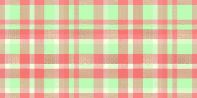Pastel plaid pattern in soft coral and mint green. Perfect for textile design, springsummer fashion, or website backgrounds. Creates a gentle, cheerful, and visually appealing texture. vector