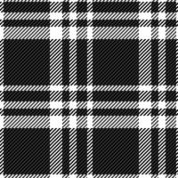 Stylish black and white plaid pattern. Perfect for textile designs, backgrounds, and website banners. This classic monochrome texture evokes feelings of sophistication and timeless style. vector