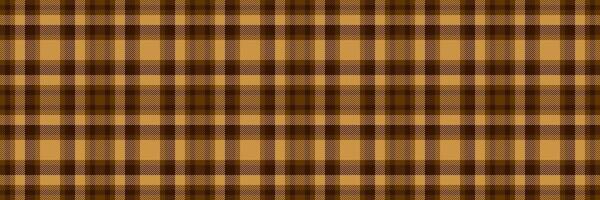 Sample tartan texture seamless, short fabric check pattern. Direct textile background plaid in amber and orange colors. vector