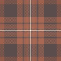 Summer textile pattern texture, straight fabric check . Multicolored background plaid seamless tartan in pastel and orange colors. vector