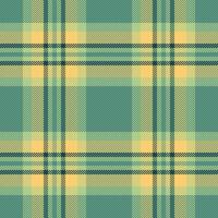 Paisley plaid seamless, group textile pattern fabric. Improvement texture tartan check background in mint and amber colors. vector