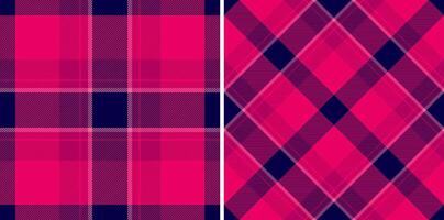 Texture pattern background of check fabric textile with a tartan seamless plaid . Set in favorite colors. Stylish wrapping options for gifts. vector