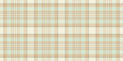 Wrapping fabric textile, furry plaid pattern check. Mockup texture seamless tartan background in light and beige colors. vector