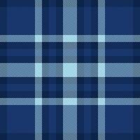 Italian plaid textile, home tartan background pattern. Hobby fabric texture check seamless in blue and dark colors. vector