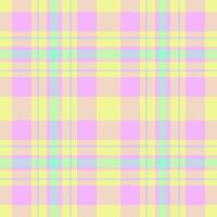 Pastel plaid pattern. Sweet, delicate design in soft yellows, pinks, and light greens. Perfect for textiles, websites, or branding projects needing a cheerful, feminine aesthetic. vector