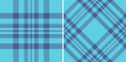 texture check of pattern fabric textile with a plaid background seamless tartan. Set in sky colors. Wide grid patterns in modern fashion. vector