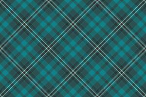 Elegant teal and gray plaid pattern. Seamless texture ideal for textile design, fashion, backgrounds, and website graphics. Geometric design offers a sophisticated and modern aesthetic. vector