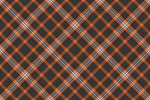 Stylish dark brown, orange, and white diagonal plaid pattern. Perfect for textile designs, fallthemed projects, or adding a touch of modern texture to your work. vector