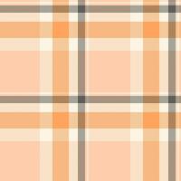 Elegant peach and cream plaid pattern. Perfect for textile design, website backgrounds, or scrapbooking projects. vector