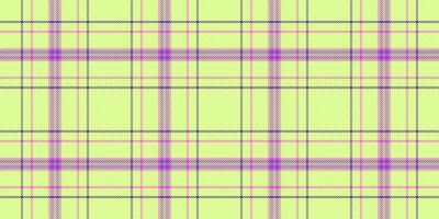 Pastel yellow and purple plaid pattern. A cheerful, seamless texture perfect for textile design, website backgrounds, or scrapbooking projects. vector