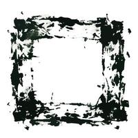 Abstract Grunge Frame Illustration with Distressed Edges in Black and White vector