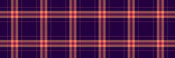 Stylish deep purple and coral plaid pattern. Perfect for textile design, fashion, website backgrounds, or any project needing a touch of sophisticated texture and autumnal warmth. vector