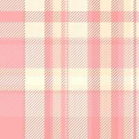 Colour textile texture tartan, style pattern plaid seamless. Festive fabric check background in red and light colors. vector
