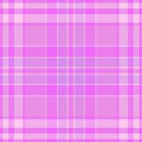 Halftone tartan seamless pattern, identity fabric textile texture. Style background check plaid in purple and magenta colors. vector